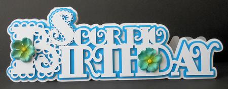 Scalloped Layered Scorpio Birthday Card