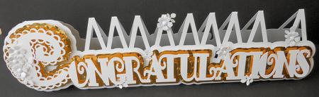 Scalloped Layered Congratulations Card