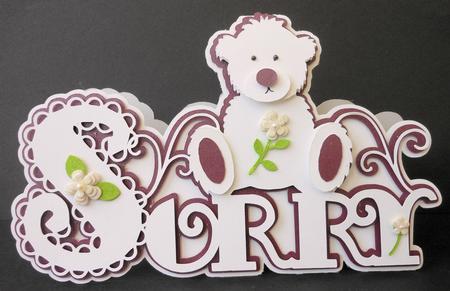 Scalloped Layered Sorry Card