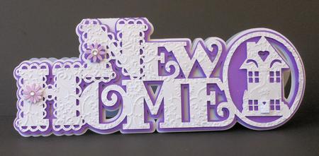 Scalloped Layered New Home Card