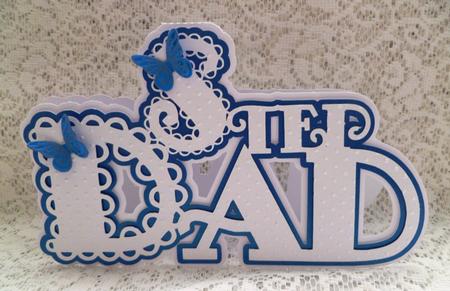 Scalloped Layered Step Dad Card