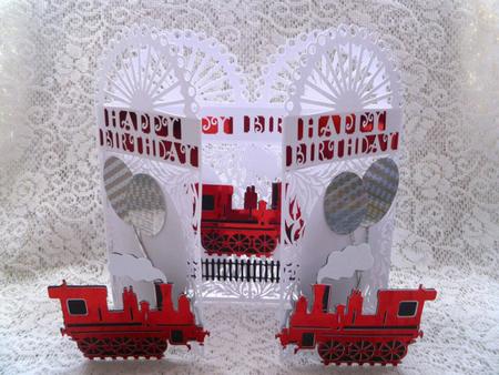 Steam Train Door Card
