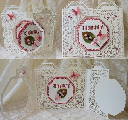 Scalloped Octagon Overlap Door Card