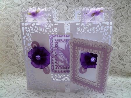Scalloped Square Wrap Front Door Card