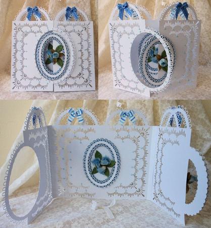 Scalloped Oval Overlap Door Card