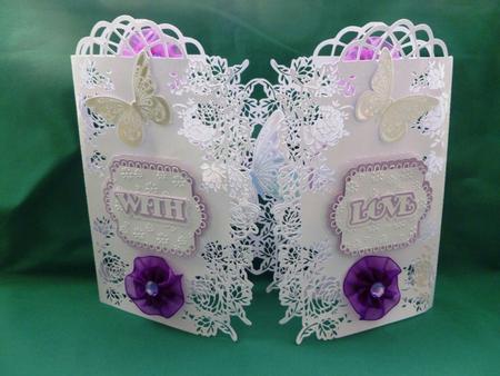 Roses Cut Out Door Card