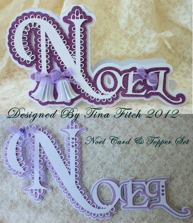 Scalloped Layered Noel Card & Topper Set