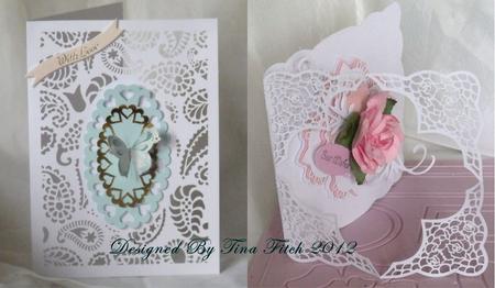 Set of 2 Intricate Layered Cards