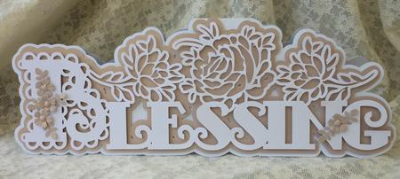 Scalloped Layered Blessing Card