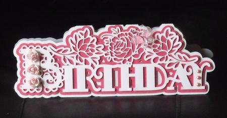 Scalloped Layered Birthday Rose Card