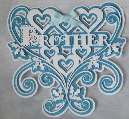 Swirly Scalloped Layered Brother Topper