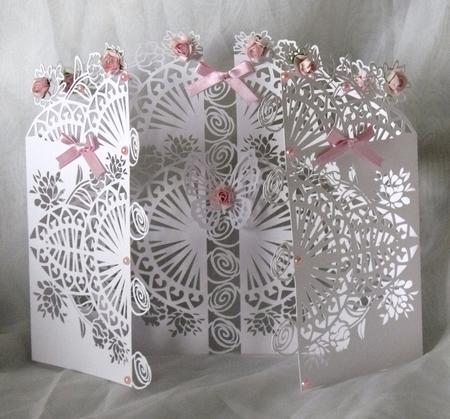 Floral Cut Out Door Card & Box