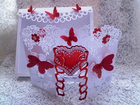 Heart & Roses Door Card