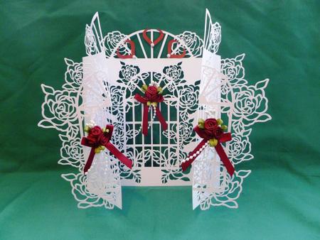 Rose Window Door Card