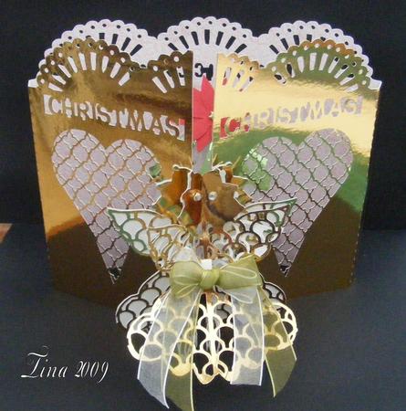 Christmas 3D Angel Fronted Door Card