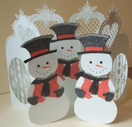 Christmas Snowman Door Card