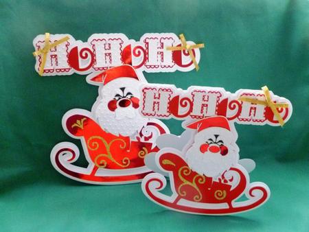 Ho Ho Ho Santa Card & Topper Set