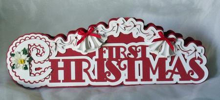 First Christmas Word Card