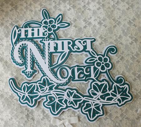 Scalloped Layered the First Noel Topper