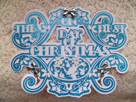 Layered on the First Day of Christmas Topper