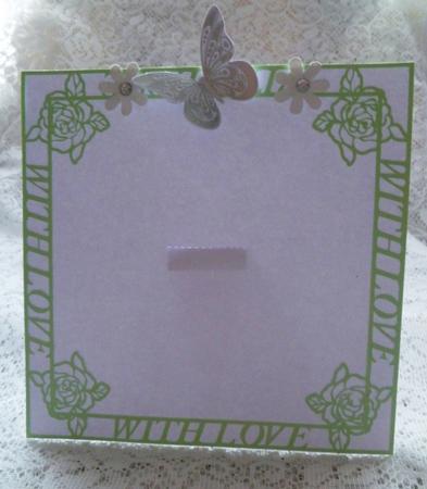 With Love Photo Frame & Stand