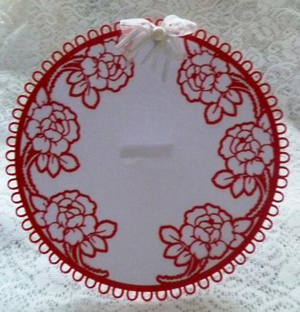 Round Rose Photo Frame & Stand