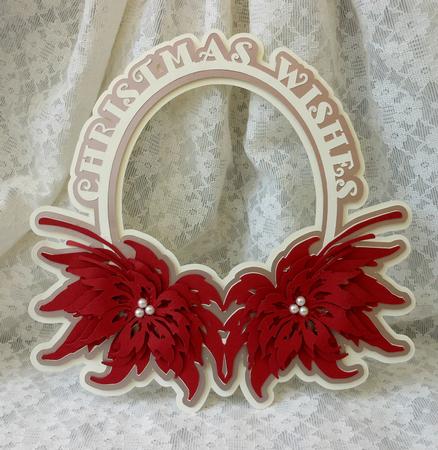 Christmas Poinsettia Layered Topper