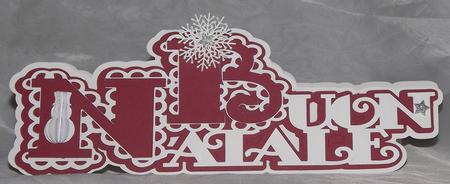 Scalloped Layered Buon Natale(merry Christmas)