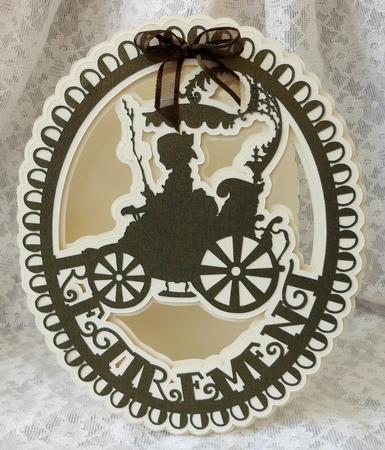 Scalloped Layered Retirement Card
