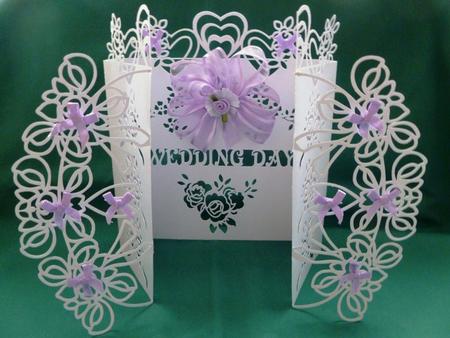 Wedding Day Bow Door Card