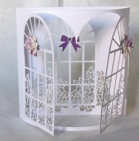 Rose Window Bendy Card