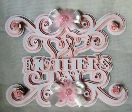 Swirly Mothers Day Topper