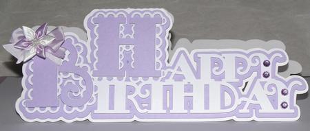 Scalloped Happy Birthday Layered Card