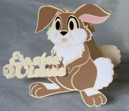 Easter Wishes Rabbit Card