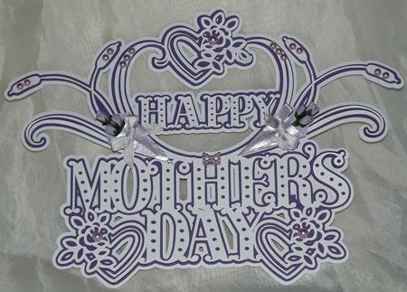 Swirly Happy Mother's Day Topper