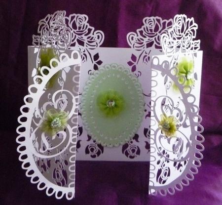 Heart Rose Door Card