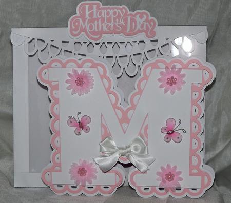 3D Letter m for Mother's Day & Box