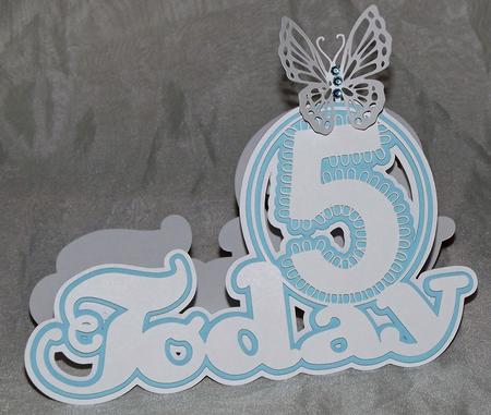 Scalloped Layered 5 Today Card