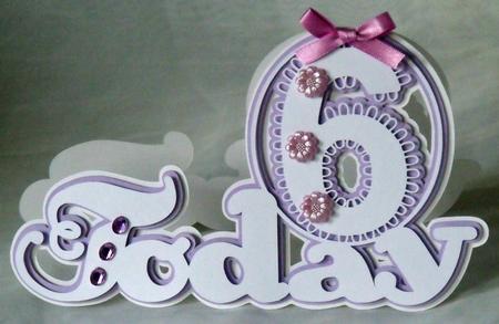 Scalloped Layered 6 Today Card