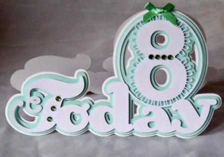 Scalloped Layered 8 Today Card