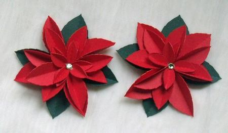 3D Poinsettia Flowers