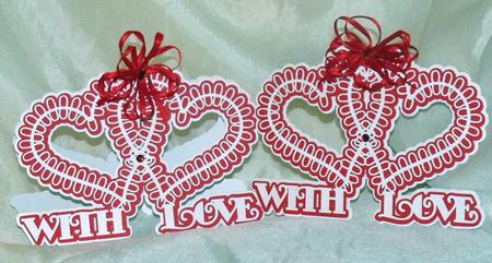 With Love Heart Card & Topper Set