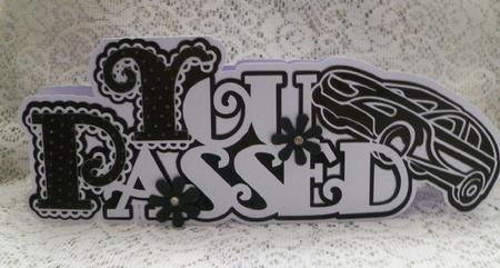Scalloped Layered You Passed Card