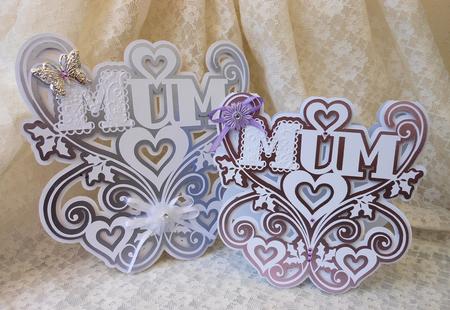 Swirly Mum Card & Topper Set