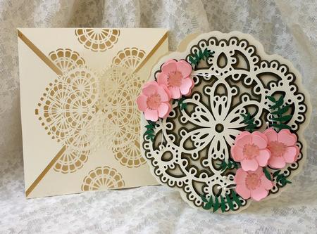 Fancy Doily Card & Boxlope