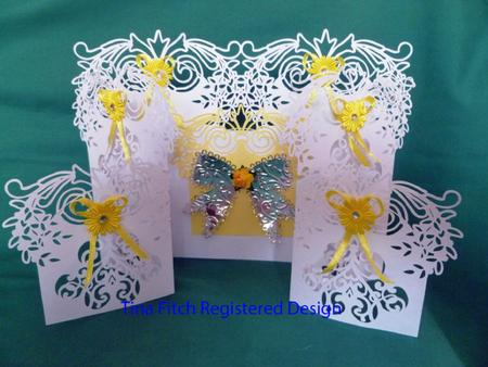 Floral Drape Door Card
