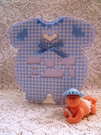Scalloped Layered Romper Suit Card