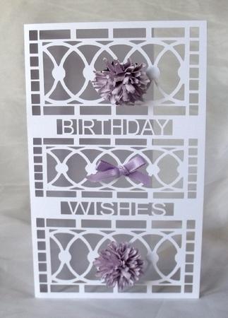 Birthday Wishes Cut Out Card