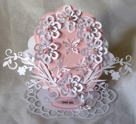Flower Easel Layered Card