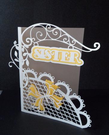 Sister Bracket Card
